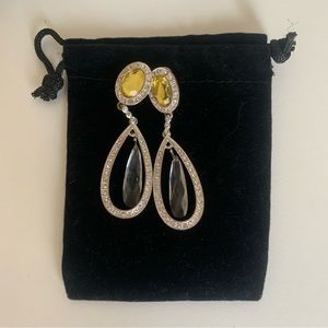 Women’s Yellow and Silver Earrings